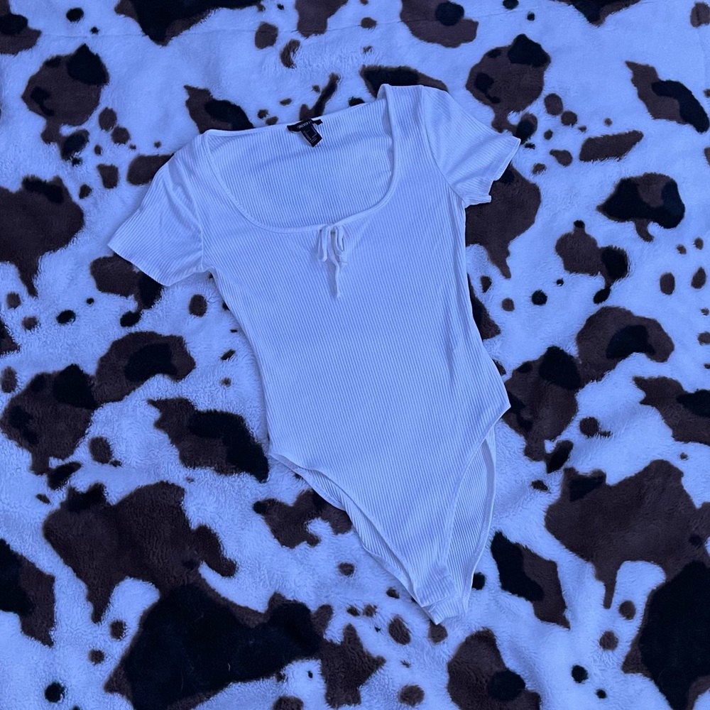 White Forever 21 Bodysuit